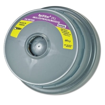 MSA OptimAir TL PAPR Cartridge, Organic Vapors/Acid Gases/Ammonia/Formaldehyde, P100 (454-10080456)