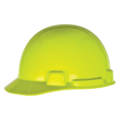 MSA SmoothDome® Slotted Hard Hat Cap Style, 6-Point Fast-Trac® III, Hi-Viz Yellow-Green (454-10084095)
