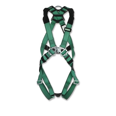 MSA V-FORM™ Full-Body Harness, Back D-Ring, Super X-Large, RaceFORM™ Chest/Qwik-Fit™ Leg Buckles (454-10197198)