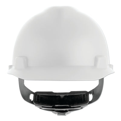 MSA V-Gard® Cap-Style Hard Hat with Fas-Trac® III Suspension, Matte, White (454-10203081)