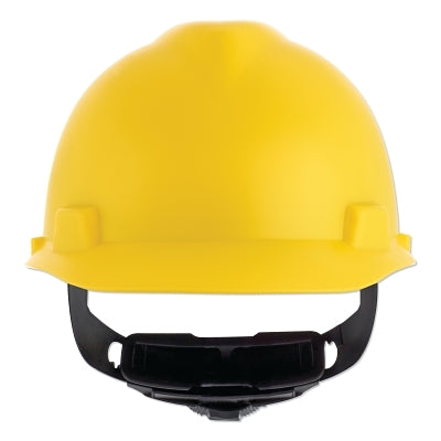MSA V-Gard® Cap-Style Hard Hat with Fas-Trac® III Suspension, Matte, Yellow (454-10203083)