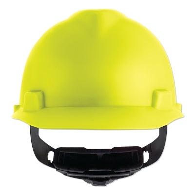 MSA V-Gard® Cap-Style Hard Hat with Fas-Trac® III Suspension, Matte, Hi-Viz Yellow (454-10203088)