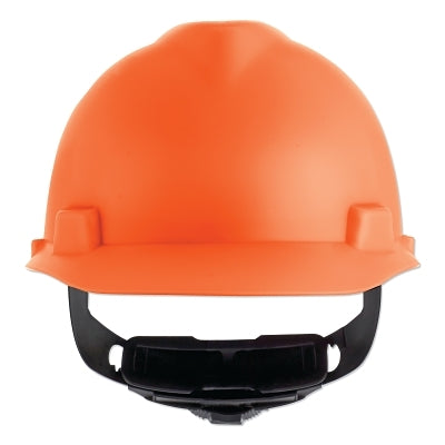 MSA V-Gard® Cap-Style Hard Hat with Fas-Trac® III Suspension, Matte, Hi-Viz Orange (454-10203089)