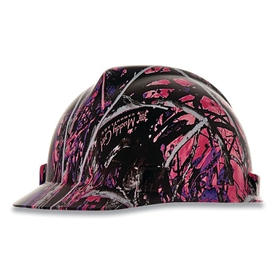 MSA V-Gard® Hydro Dip Finish Slotted Cap/Hat Assembly, Fas-Trac® III Suspension, Muddy Girl, for Caps Only (454-10204770)