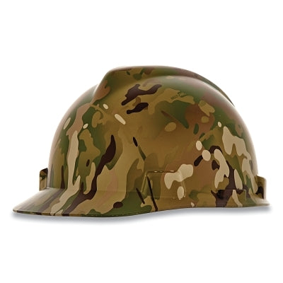 MSA V-Gard® Hydro Dip Finish Slotted Cap/Hat Assembly, Fas-Trac® III Suspension, Multi Camo, for Caps Only (454-10204775)