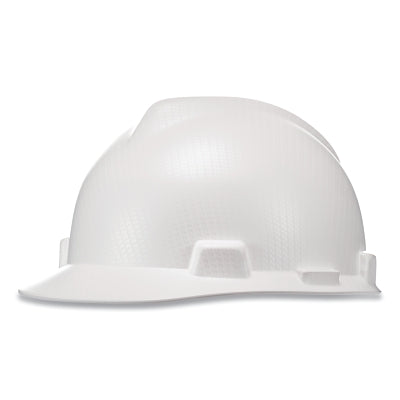 MSA V-Gard® Hydro Dip Finish Slotted Cap/Hat Assembly, Fas-Trac® III Suspension, Silver Carbon Fiber, for Caps Only (454-10204776)