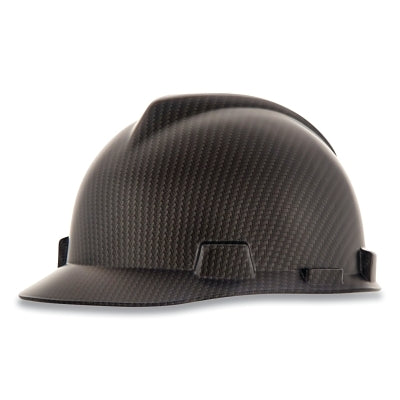 MSA V-Gard® Hydro Dip Finish Slotted Cap/Hat Assembly, Fas-Trac® III Suspension, Sport Carbon Fiber, for Caps Only (454-10204777)