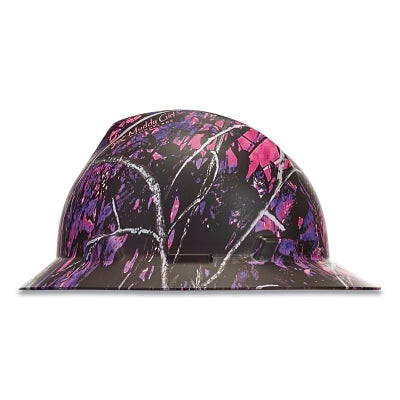 MSA V-Gard® Hydro Dip Finish Slotted Cap/Hat Assembly, Fas-Trac® III Suspension, Muddy Girl, for Hats Only (454-10204779)