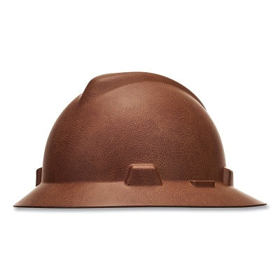 MSA V-Gard® Hydro Dip Finish Slotted Cap/Hat Assembly, Fas-Trac® III Suspension, Italian Leather, for Hats Only (454-10204782)