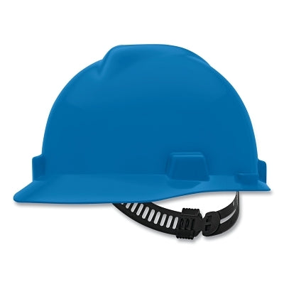MSA V-Gard® Protective Cap-Style Hard Hat, Slotted, Staz-On® Suspension, Small Size, Blue, 20 EA/CS (454-466355)