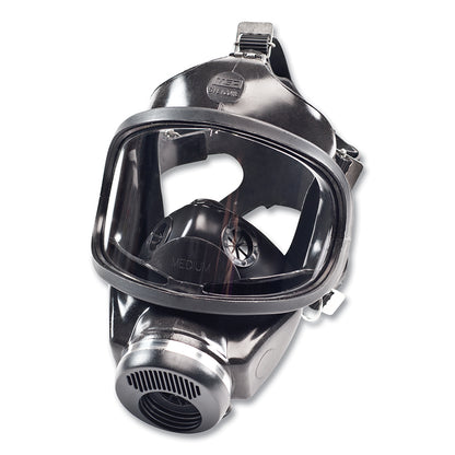 MSA Gas Mask Facepiece for Ultravue and Ultra Elite Full Facepiece Respirators, Black, Medium, Silicone (454-480247)