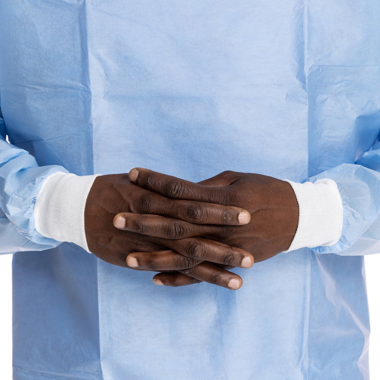 Halyard Protective Procedure Gown One Size Fits Most Blue NonSterile Not Rated Disposable (691480_CS)