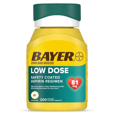 Bayer Pain Relief 81 mg Strength Aspirin Tablet (1229967_BT)