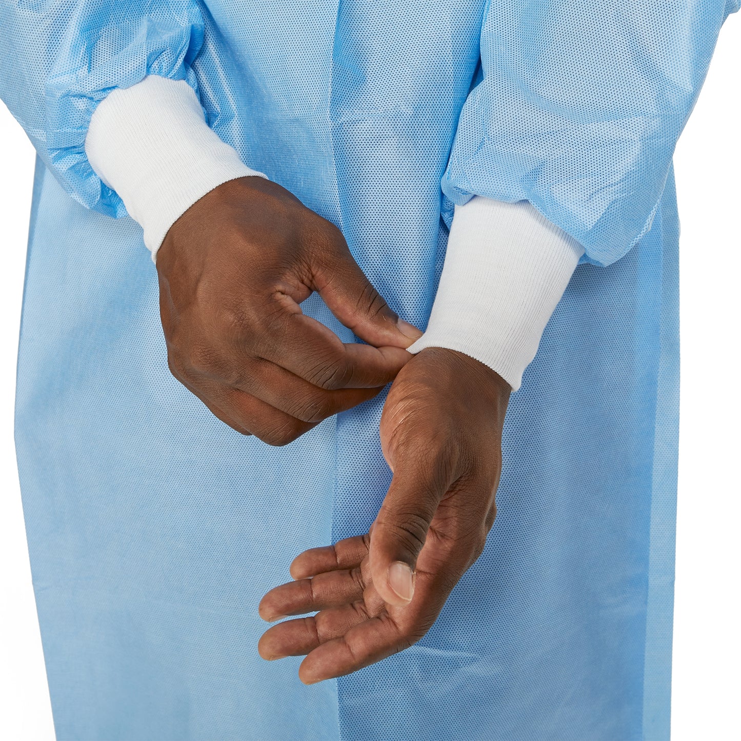 McKesson Protective Procedure Gown One Size Fits Most Blue NonSterile Not Rated Disposable (1247971_CS)