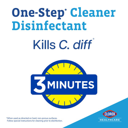 Dispatch® with Bleach Surface Disinfectant Cleaner Premoistened Manual Pull Wipe 150 Count Canister Fruity Floral Bleach Scent NonSterile (735385_PK)