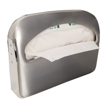 Hospeco® Health Gards® Half-Fold Toilet Seat Cover Dispenser, Chrome, 16.5"x11.5"x2" (HOS45C)