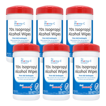 The Pharma-C Company® Antiseptic Skin Wipe Isopropyl Alcohol Towelette Canister (851821_PK)