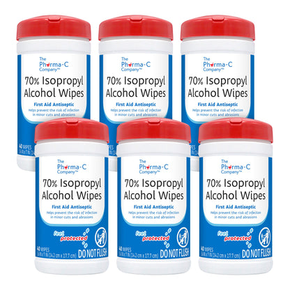 The Pharma-C Company® Antiseptic Skin Wipe Isopropyl Alcohol Towelette Canister (851821_PK)