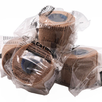 CoFlex® NL Cohesive Bandage 2 Inch X 5 Yard Self-Adherent Closure Tan NonSterile 12 lbs. Tensile Strength (364341_EA)