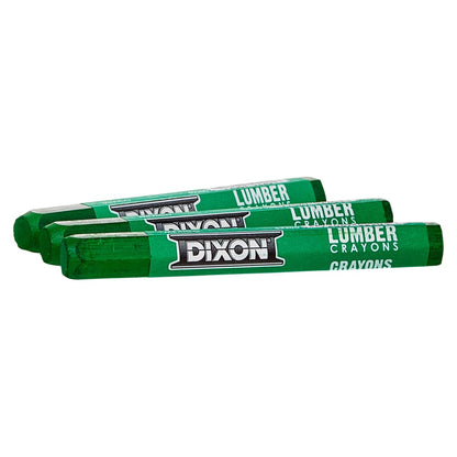 Dixon Industrial Lumber Crayons, 1/2 in X 4 1/2 in, Green (464-52200)