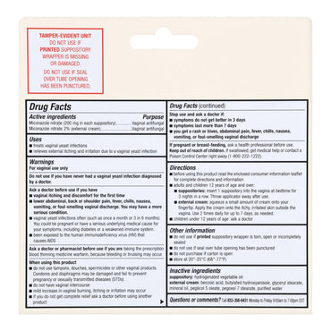 Foster & Thrive™ Vaginal Antifungal Kit 2% Strength / 200 mg Cream / Suppository (1244989_EA)