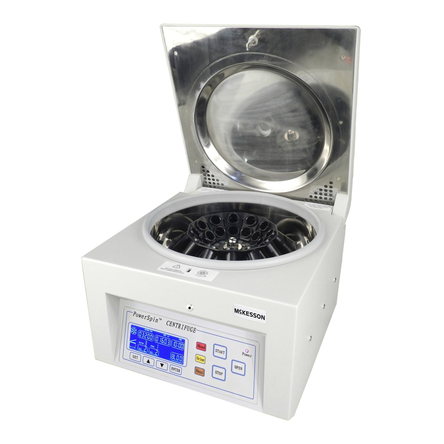 McKesson Fixed Angle Centrifuge 24 Place Fixed Angle Rotor Digital variable speed control with speed range from 500 RPM to 4,000 RPM (1047230_EA)