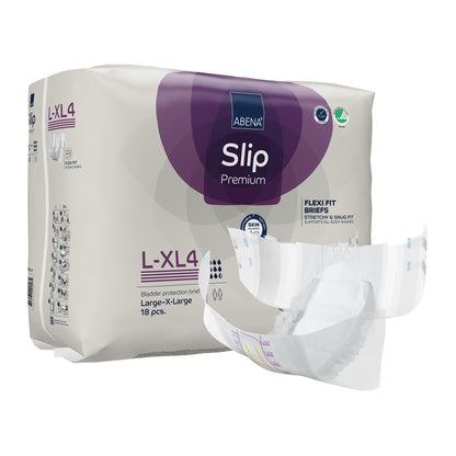 Abena Slip Flexi Fit Unisex Adult Incontinence Brief Large / X-Large Disposable Heavy Absorbency (1246196_PK)