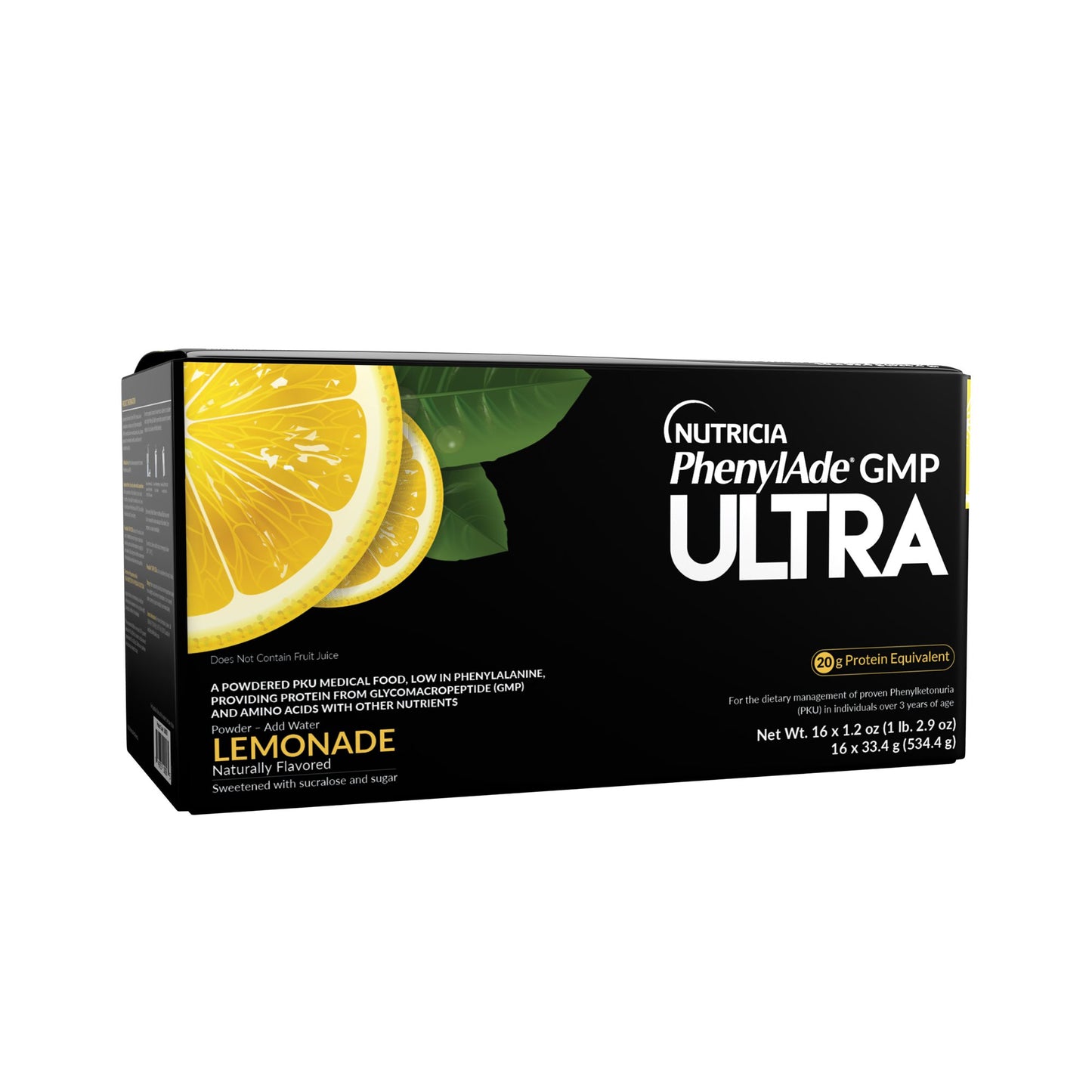 PhenylAde® GMP ULTRA Oral Supplement Lemonade Flavor Powder 1.2 oz. / 33.4 Gram Individual Packet (1262882_EA)