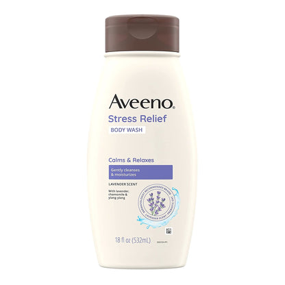 Aveeno® Stress Free Body Wash Liquid 18 oz. Bottle Lavender Scent (1228827_EA)