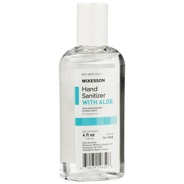 McKesson Hand Sanitizer with Aloe 4 oz. Ethyl Alcohol Gel Bottle (953790_CS)