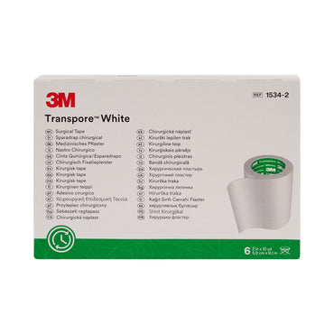 3M™ Transpore™ White Medical Tape White 2 Inch X 10 Yard Plastic NonSterile (445279_BX)