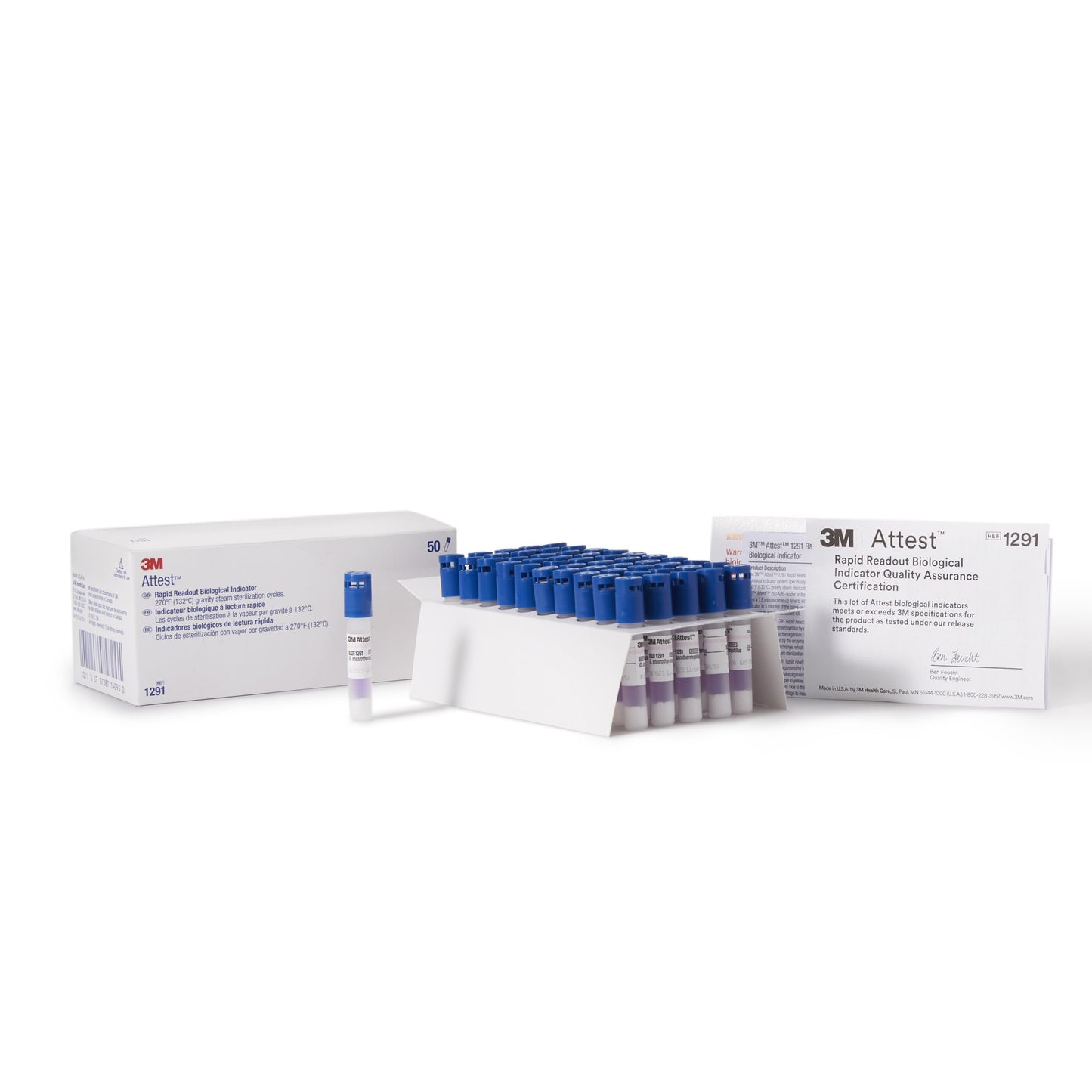 Attest™ Rapid Readout Sterilization Biological Indicator Vial Steam (196098_CS)