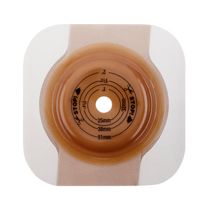 FlexTend™ Ostomy Barrier Trim to Fit, Extended Wear Adhesive Tape 70 mm Flange Blue Code System Hydrocolloid Up to 2 Inch Opening (484944_BX)