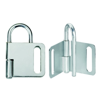 Master Lock Company Safety Series™ Lockout Hasp, 2-3/8 in W x 3-1/4 in L, 1 in Jaw dia, Silver (470-418)