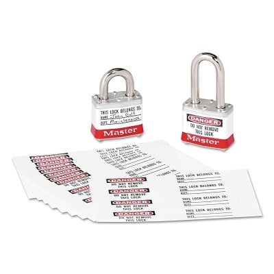Master Lock Company Safety Series Padlock I.D. Labels, for No. 3, 56835, 6835, S1100, A1100 Series (470-461)