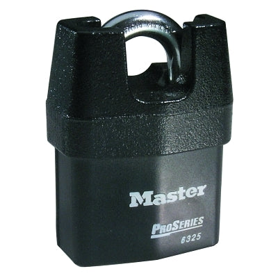 Master Lock Company Pro Series High Security Padlocks-Solid Iron Shroud, 3/8" Dia, 3/4" L X 7/8" W (470-6325)