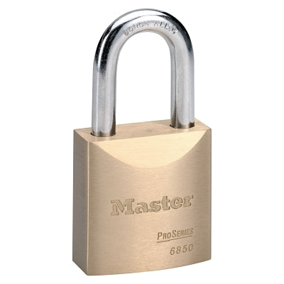 Master Lock Company ProSeries Solid Brass Rekeyable Pin Tumbler Padlocks, 3/8 in, Brass (470-6850MK)