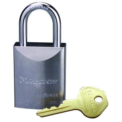 Master Lock Company Pro Series High Security Padlocks-Solid Steel, 5/16" Dia, 2 1/2" L X 29/32" W (470-7040LJ)