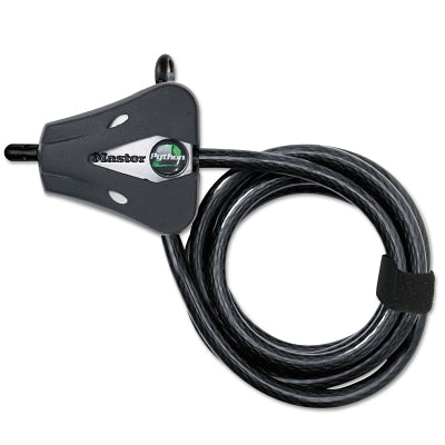 Master Lock Company Python Adjustable Locking Cables, 5/16 Cable Dia, Black (470-8418D)