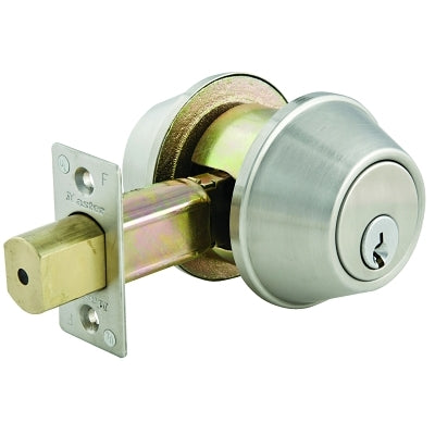 Master Lock Company Commercial Grade 2 BumpStop™ Door Hardware, Double Cylinder Deadbolt, Schlage C Compatible, Satin Chrome Finish (470-DSC0732DKA4)