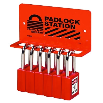 Master Lock Company Safety Series Heavy Duty Padlock Racks, 6 1/4 in (470-S1506)