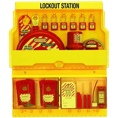 Master Lock Company Safety Series Deluxe Lockout Stations, Zenex Thermoplastic Padlocks, 22 in (470-S1900VE410)