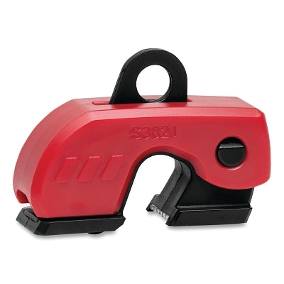 Master Lock Company Grip Tight™ Plus Circuit Breaker Lockout, 0.75 in W x 2.06 in L x 1.43 in H, Red/Black (470-S3821)