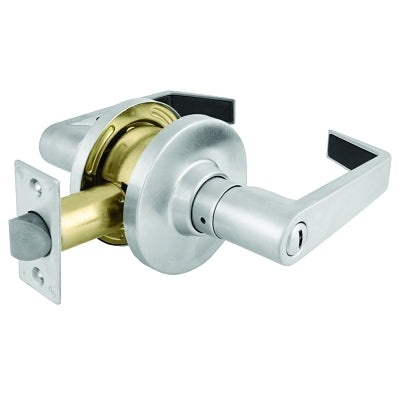 Master Lock Company Commercial Grade 2 BumpStop™ Door Hardware, Lever, Passage, Satin Chrome Finish (470-SLC0426D)