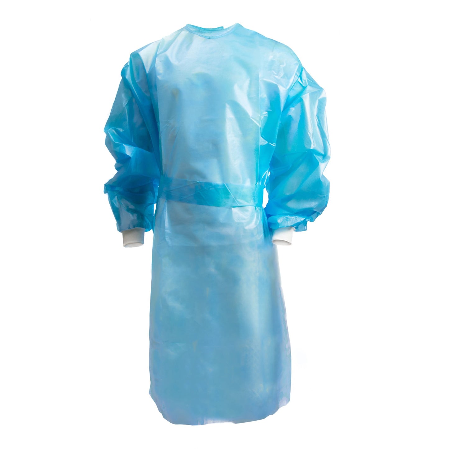 McKesson Chemotherapy Procedure Gown 2X-Large Blue NonSterile AAMI Level 2 / ASTM D6978 Disposable (1177930_BG)