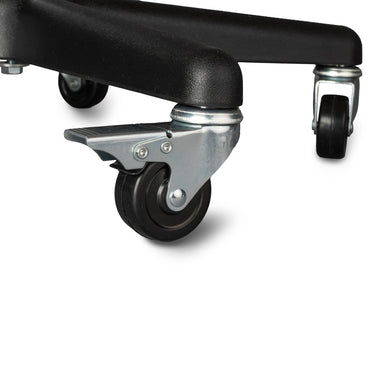 Tech-Med Mobile Instrument Stand Hand Operated Single Post 5-Leg Base Small Tray (640185_EA)