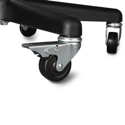 Tech-Med Mobile Instrument Stand Hand Operated Single Post 5-Leg Base Small Tray (640185_EA)