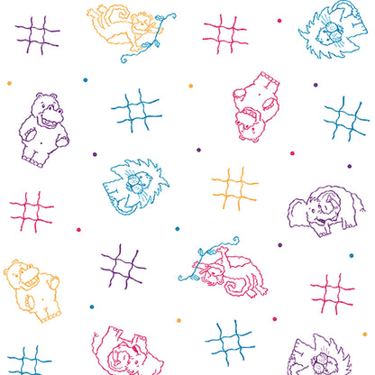 Pedia Pals® Table Paper 18 Inch Width 125 Foot Length Print (Animal) Crepe (466910_CS)