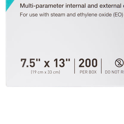 McKesson Argent™ Sure-Check® Sterilization Pouch Ethylene Oxide (EO) Gas / Steam 7-1/2 X 13 Inch Transparent / Blue Self Seal Paper / Film (524881_BX)
