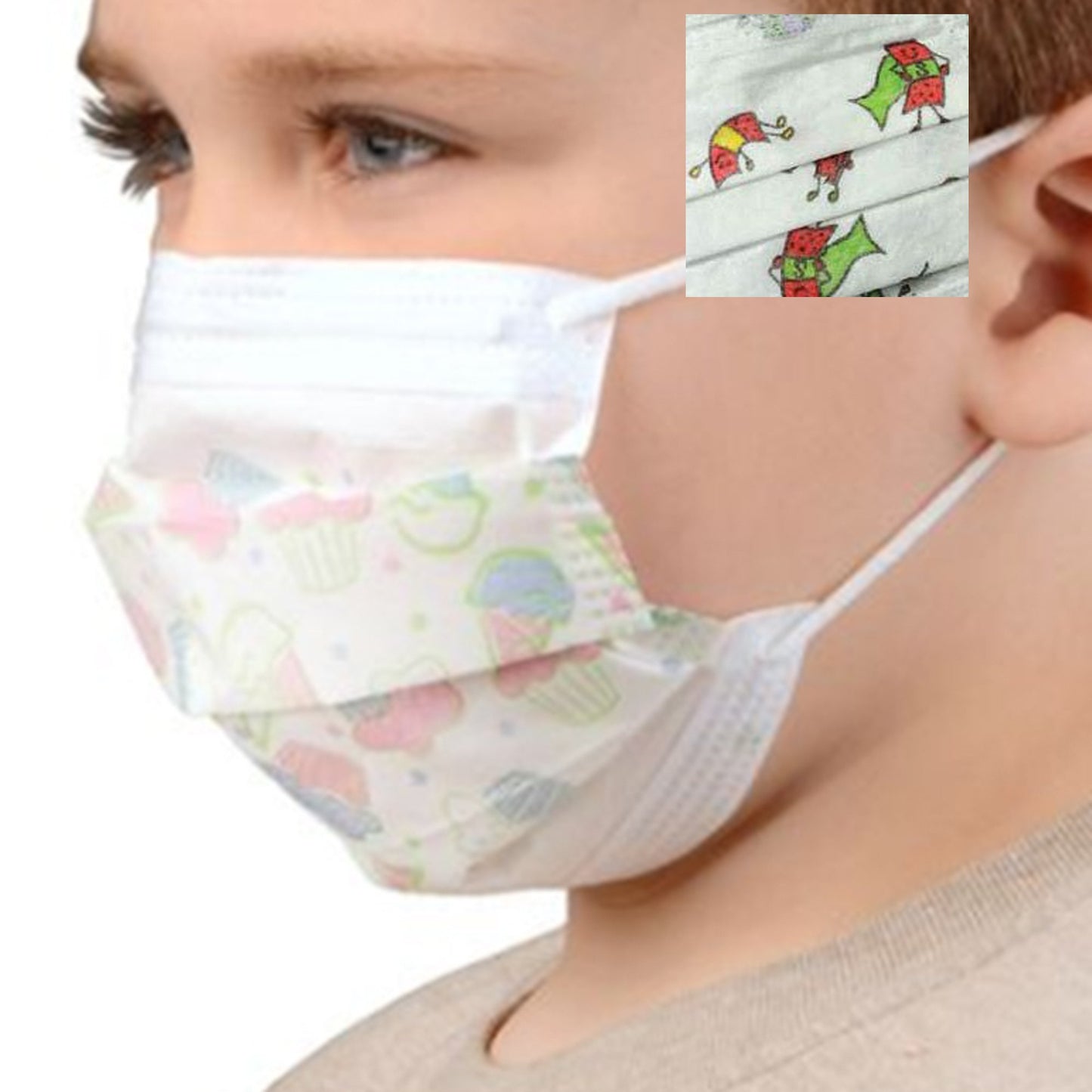 Cardinal Health™ Procedure Mask Not Rated Earloops Child Size (867785_BX)